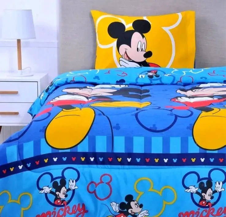 Juego de Sábanas y Plumón Mickey Mouse 1.5 Plaza - 1