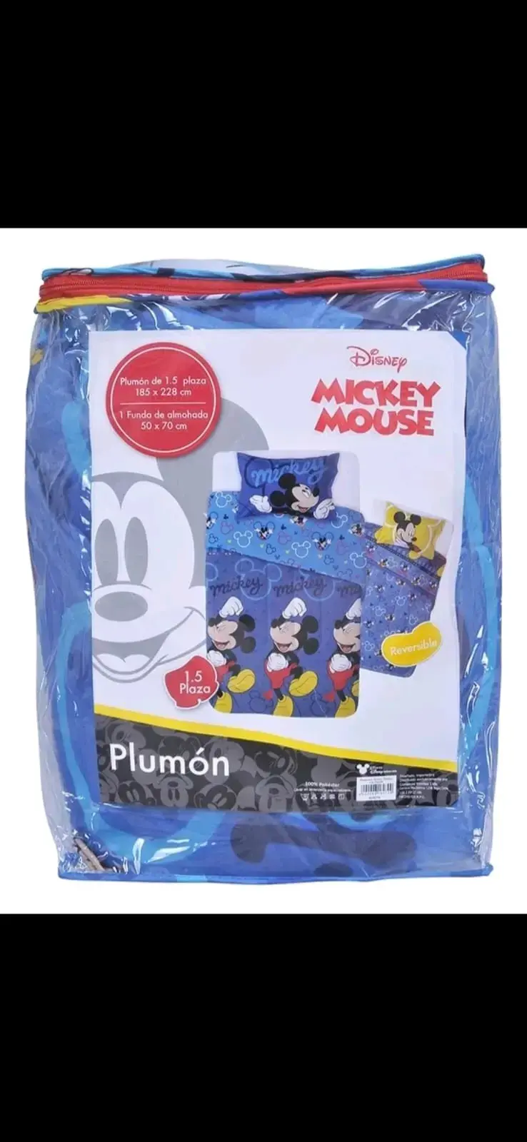 Juego de Sábanas y Plumón Mickey Mouse 1.5 Plaza - 2