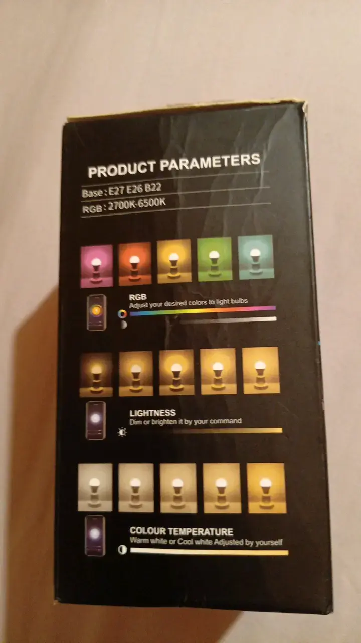 Ampolleta LED Inteligente RGB con Control App - 2