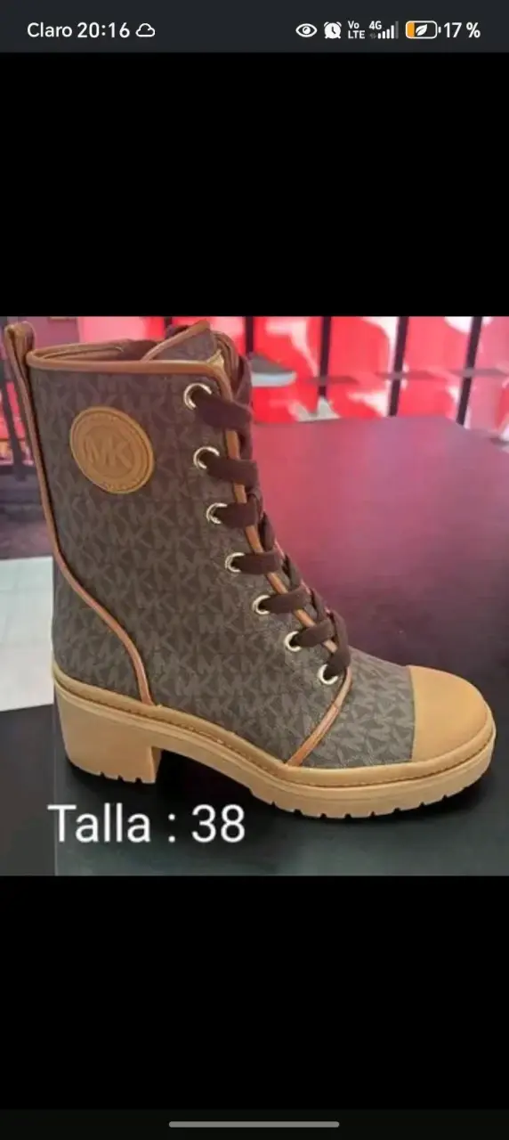 Botines de mujer Michael Kors marrones con logo - 2