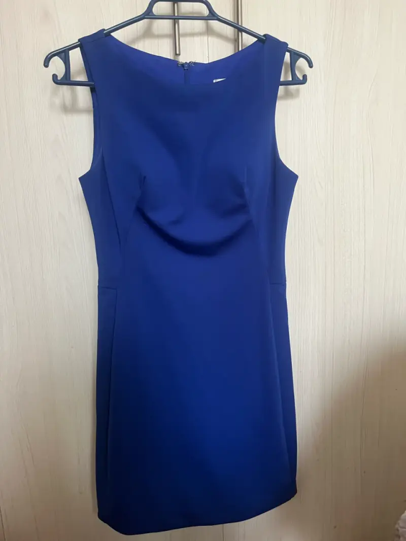 Vestido azul sin mangas talla S - 1