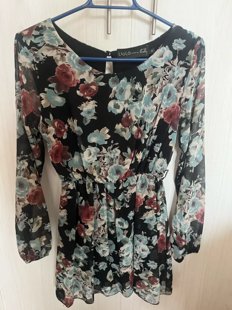 Vestido floral Liolà de manga larga - 1