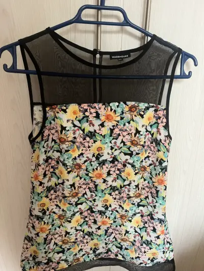 Blusa floral sin mangas Warehouse - miniatura 1