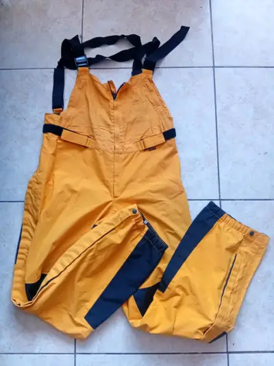 Pantalones impermeables Jack Wolfskin amarillos - miniatura 2