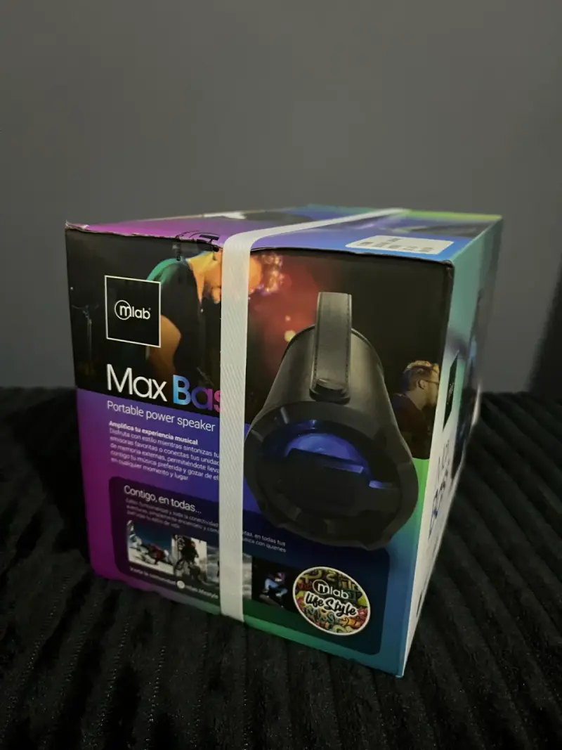 Parlante Bluetooth MaxBass 50W Portátil Negro - 2