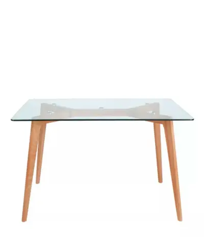 Mesa minimalista cubierta de vidrio - miniatura 2
