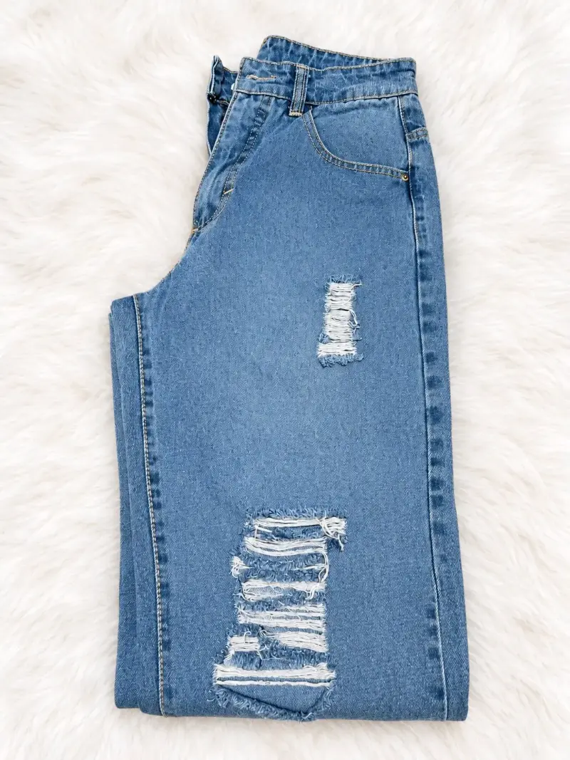 Jeans Mom Divino Jeans azul claro - 1