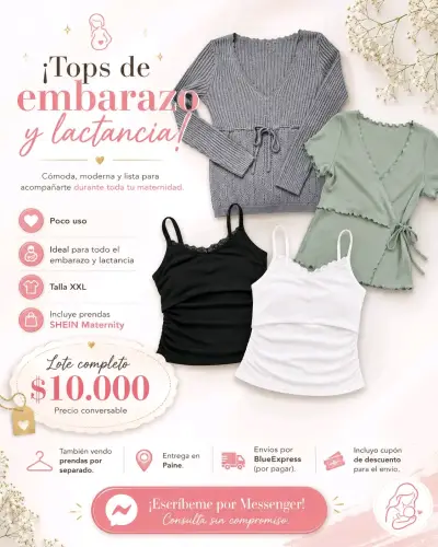 Tops de embarazo y lactancia Shein Maternit - miniatura 1