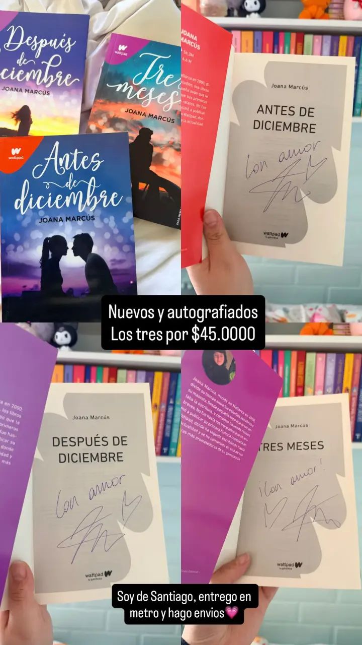 Set de libros autografiados de Joana Marcús - 1