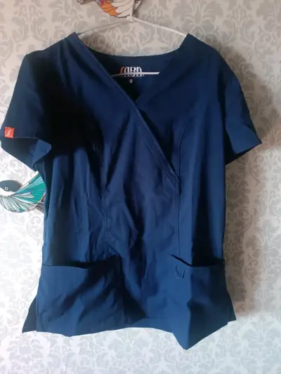 Delantal médica o técnico en parvulos azul marino - miniatura 1