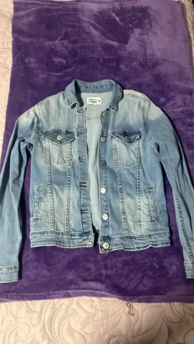 Chaqueta de mezclilla azul Opposite Denim - miniatura 1