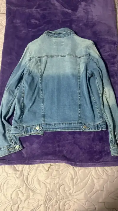 Chaqueta de mezclilla azul Opposite Denim - miniatura 3