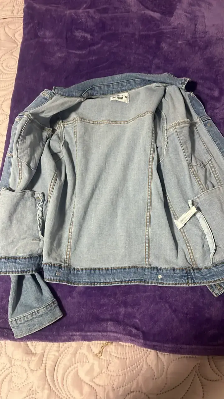 Chaqueta de mezclilla azul Opposite Denim - 4