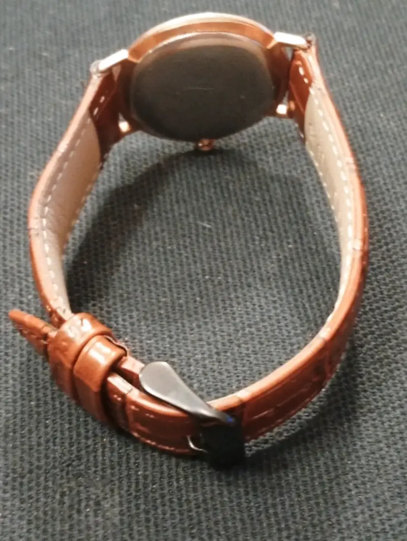Reloj de pulsera vintage Marvin con correa de cuero - 4
