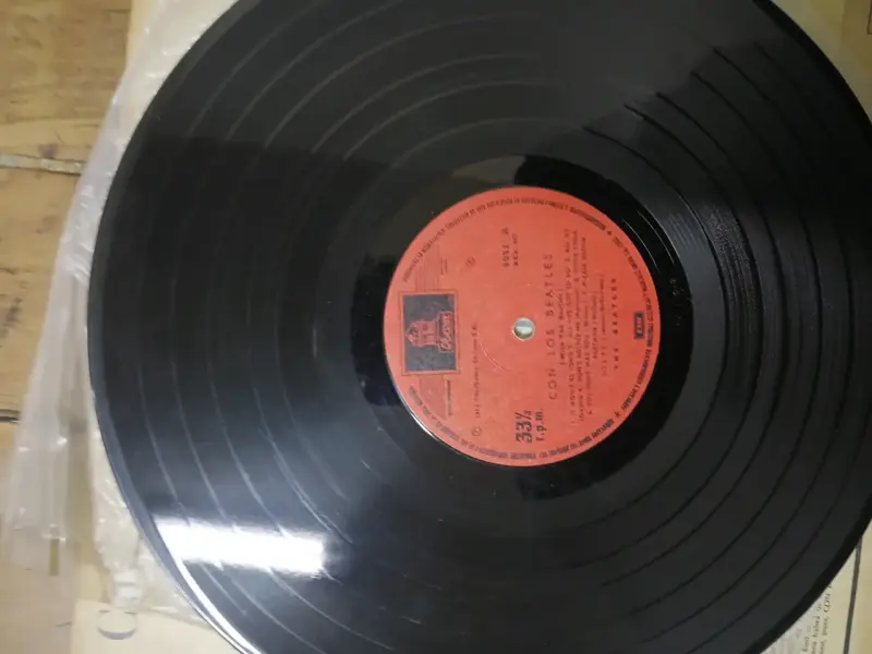 Vinilo 'Con Los Beatles' EMI original - 4