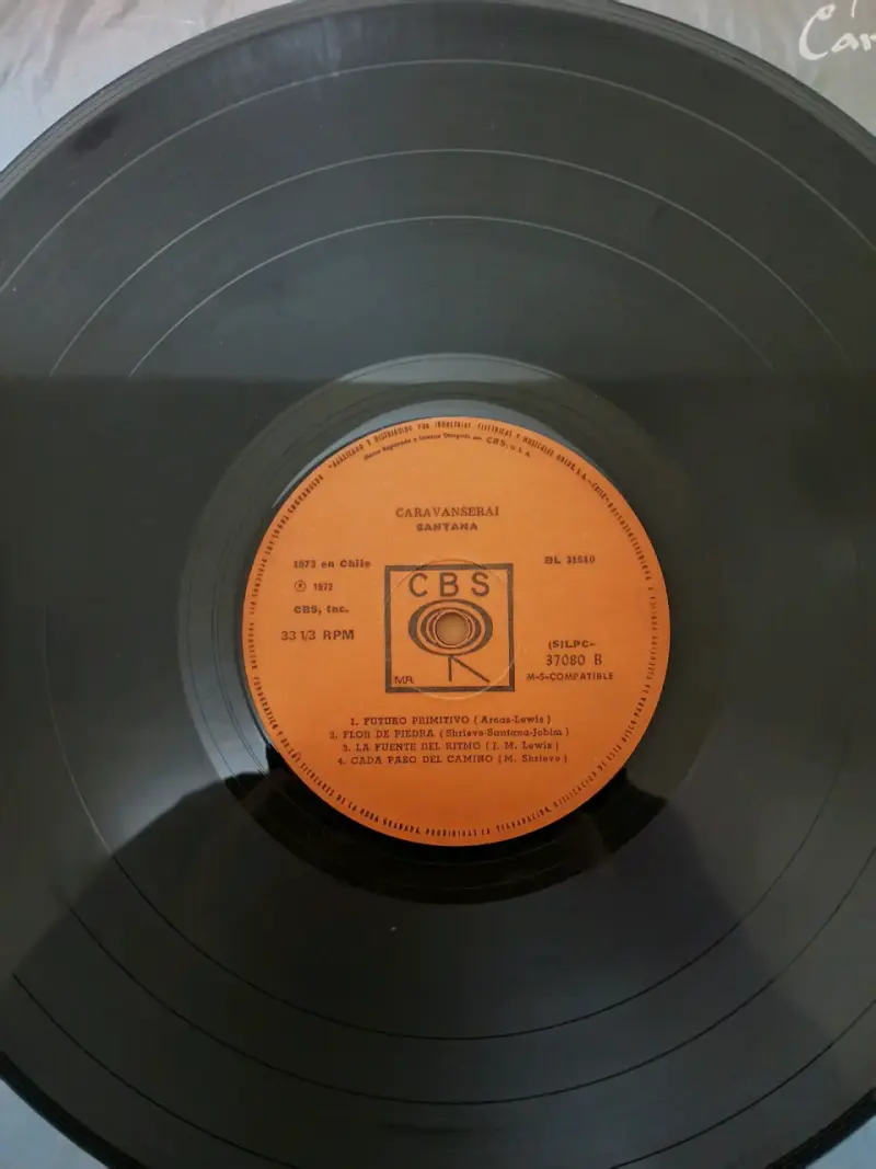 Vinilo Santana Caravanserai Edición Chilena - 4
