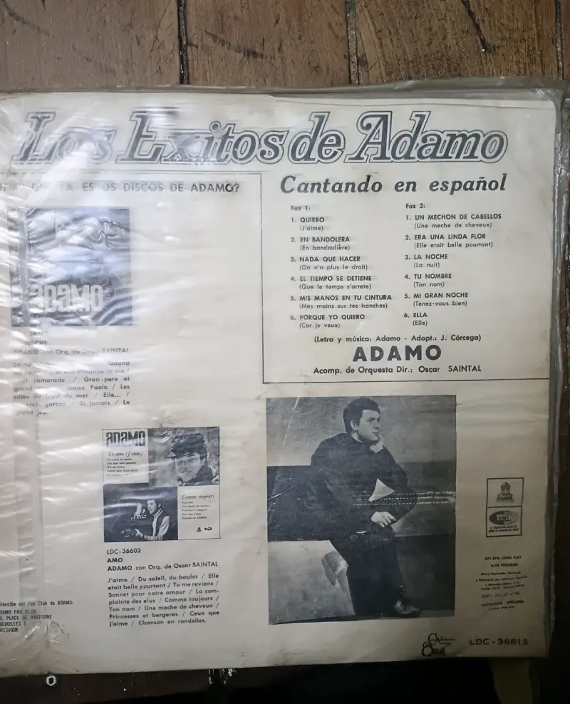 Vinilo Los Éxitos de Adamo Cantando en Español - 2