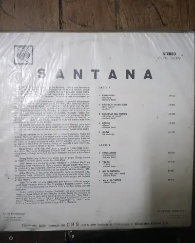 Vinilo Santana LP Stereo CBS - miniatura 2