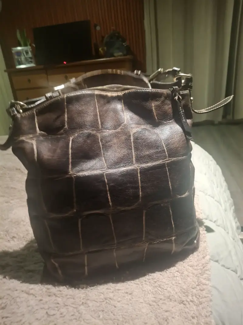 Bolso de cuero Dooney & Bourke marrón estilo vintage - 2