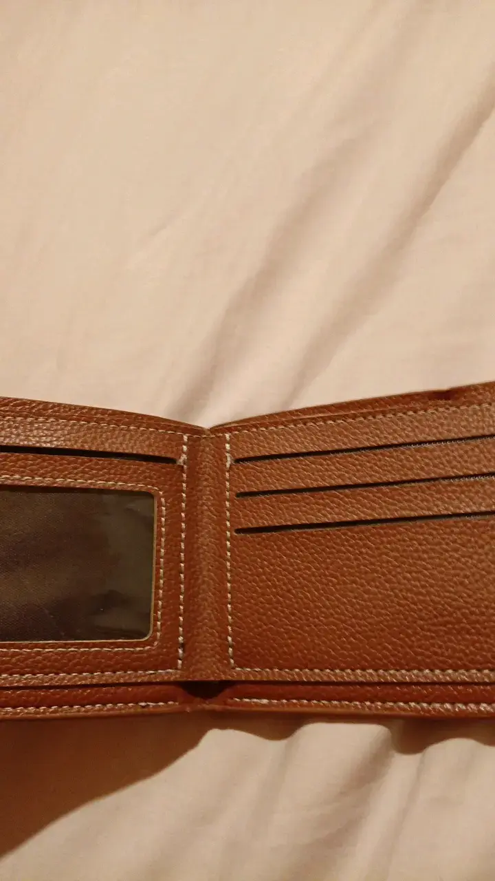 Billetera de cuero marrón para hombre - 2