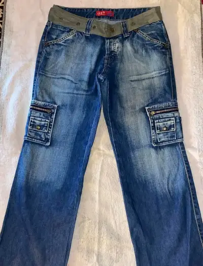 Jeans cargo tiro bajo - miniatura 1