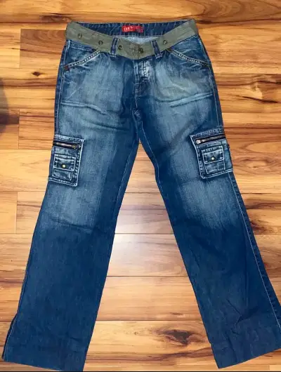 Jeans cargo tiro bajo - miniatura 2