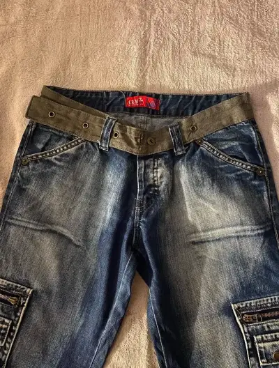 Jeans cargo tiro bajo - miniatura 4