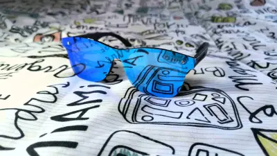 Lentes de sol azules espejado polarizado UV400 - miniatura 1
