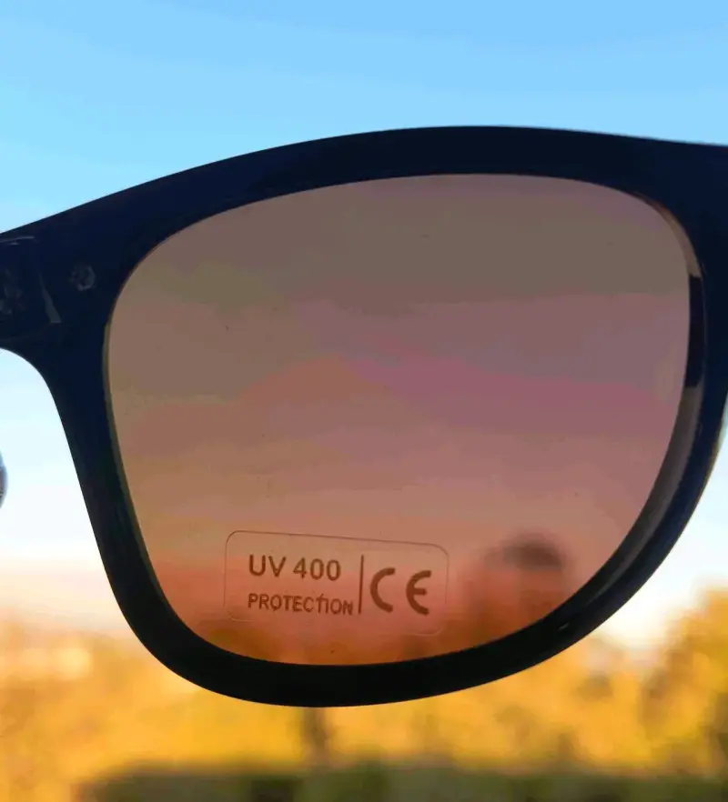 Lentes de sol azules espejado polarizado UV400 - 3