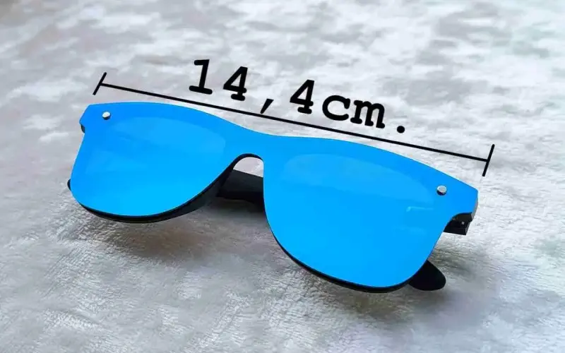 Lentes de sol azules espejado polarizado UV400 - 5
