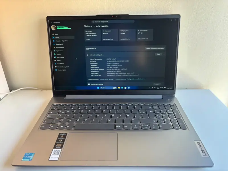 Notebook Lenovo IdeaPad Slim 3 15IRU8 – Core i3 13 - 2