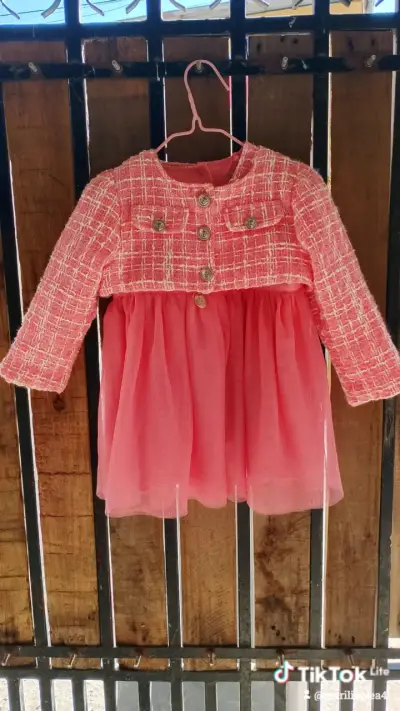 Vestido de niña rosa con chaqueta Limonada - miniatura 2