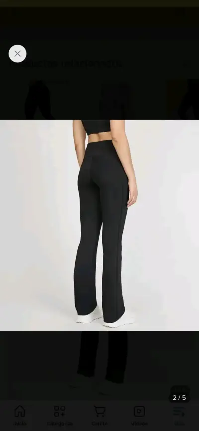 Pantalones deportivos negros para mujer - miniatura 2