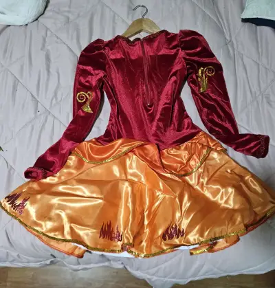 Vestido de diablada escolar - miniatura 4