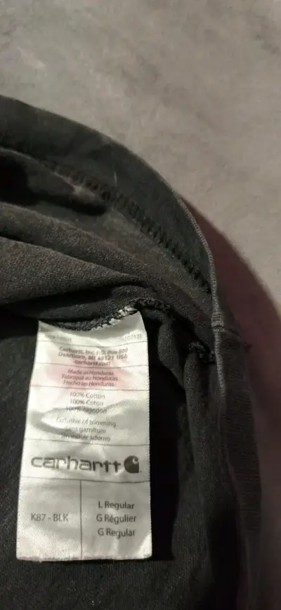 Polera negra Carhartt básica - miniatura 4