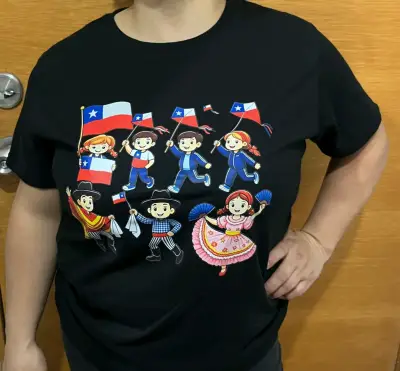 Poleras en DTF 100% algodón - miniatura 1