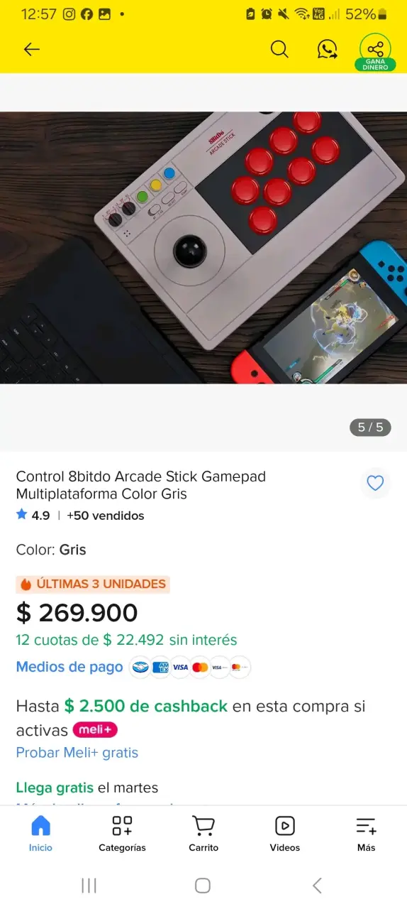Control Arcade Stick 8BitDo Multiplataforma - 4