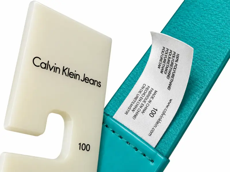 Cinturón turquesa Calvin Klein - 3