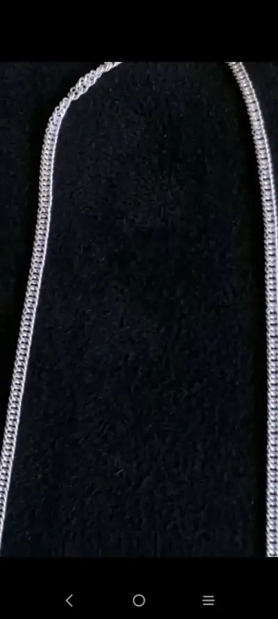 Cadena de plata estilo cubano - miniatura 2