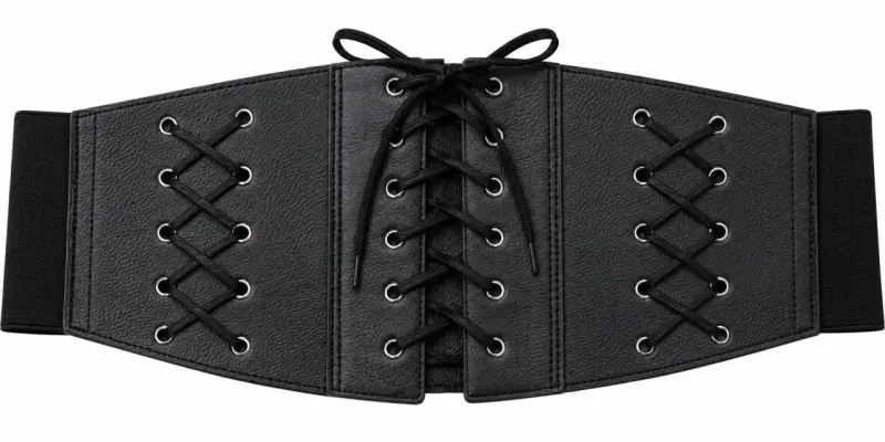Corset cinturón negro L - 2