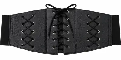 Corset cinturón negro L - miniatura 2