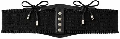 Corset cinturón negro L - miniatura 3