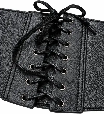 Corset cinturón negro L - miniatura 4