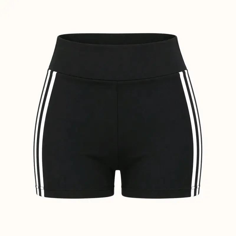 Calza deportiva (negra con franjas blancas) - 3