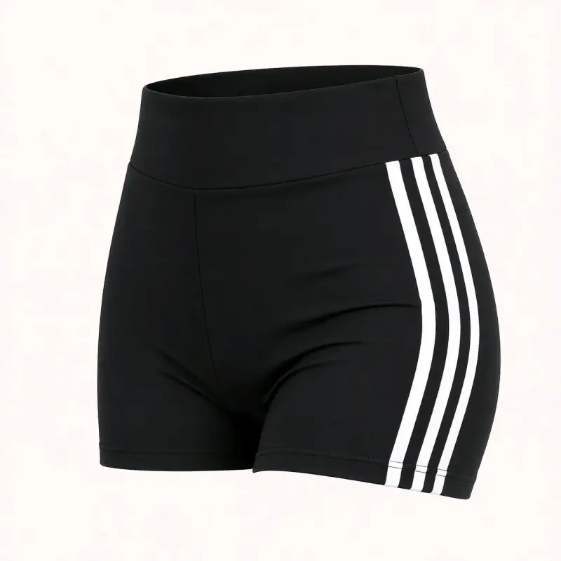 Calza deportiva (negra con franjas blancas) - 4