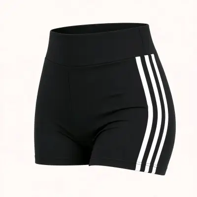 Calza deportiva (negra con franjas blancas) - miniatura 4