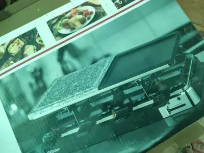 Parrilla eléctrica Würden con piedra y plancha - miniatura 1