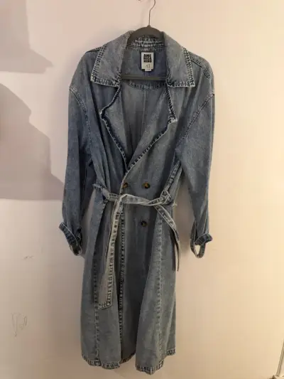 Trench Americanino Jeans- abrigo mezclilla - miniatura 1