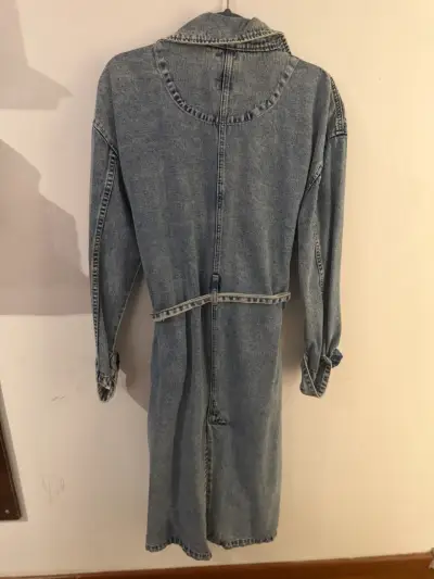 Trench Americanino Jeans- abrigo mezclilla - miniatura 3