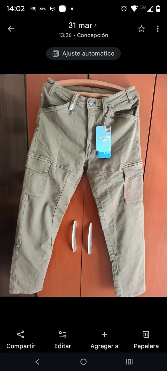 Pantalón cargo verde Hardwork talla S - 2